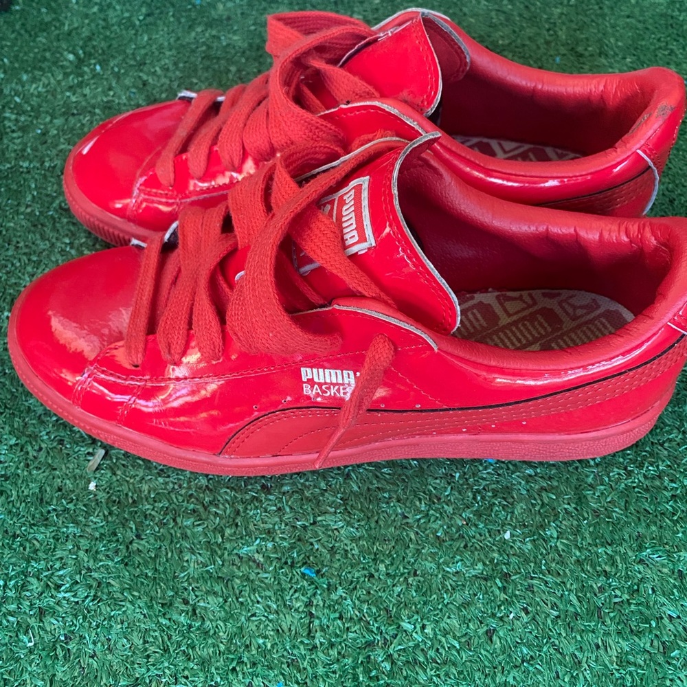 PUMA Youth Basket Patten Leather